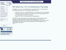 Tablet Screenshot of bdp-afw.de